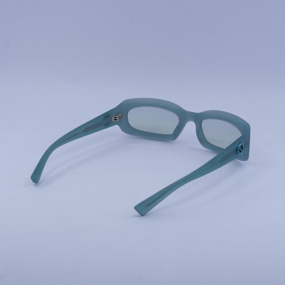 Gucci GG1786S 005 Sunglasses Light Green Rectangle Frame, Blue/Green Lenses - Picture 10 of 11